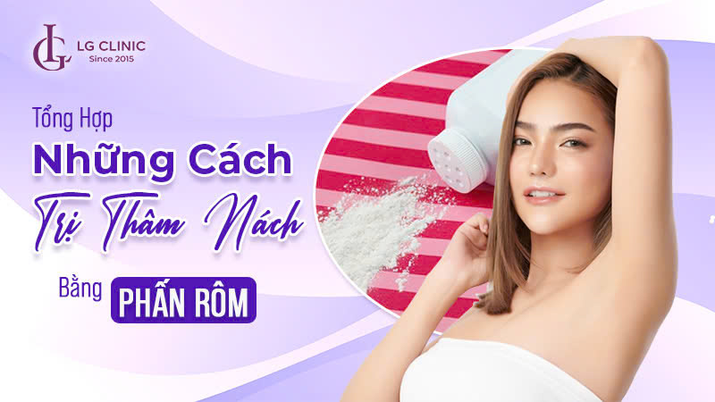 trị thâm nách bằng phấn rôm