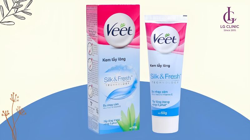 triệt lông vùng kín bằng kem veet