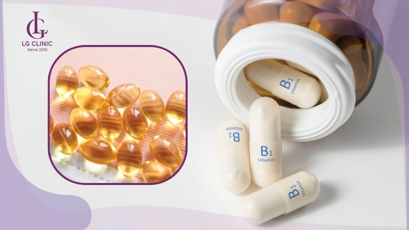 cách làm trắng da bằng vitamin B1 và vitamin E