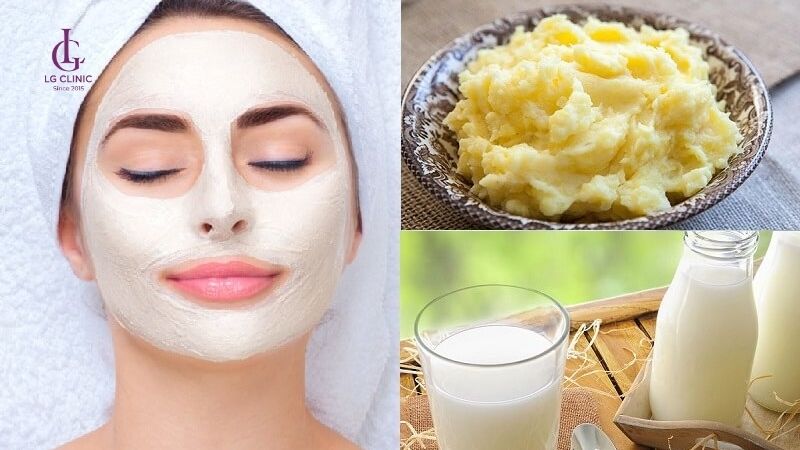 dùng khoai tây và sữa chua để trị thâm mụn ngay tại nhà