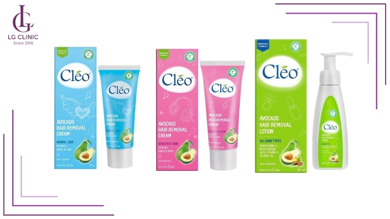 Kem tẩy lông Cleo bơ các loại
