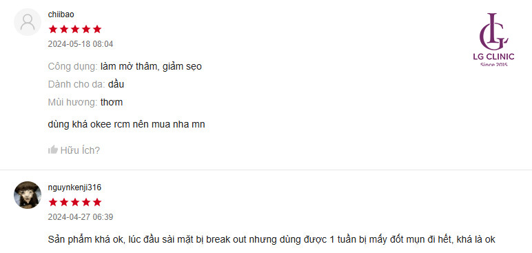 Review serum Osaci Hana Heal trên sàn thương mại điện tử