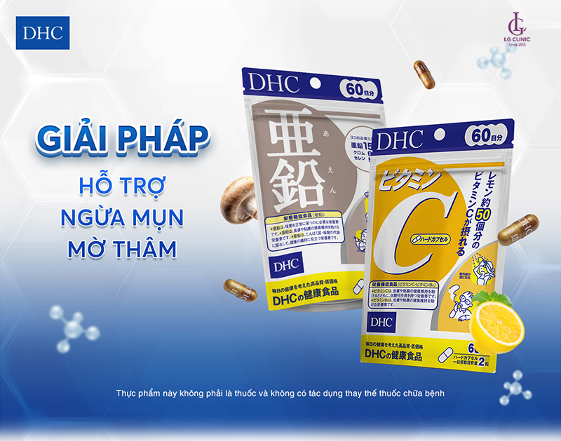 Combo viên uống Zinc & Vitamin C của DHC