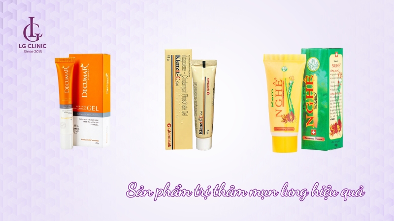 Các loại thuốc bôi trị thâm mụn lưng