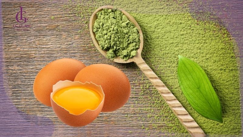 cách tắm trắng bằng trà xanh và trứng