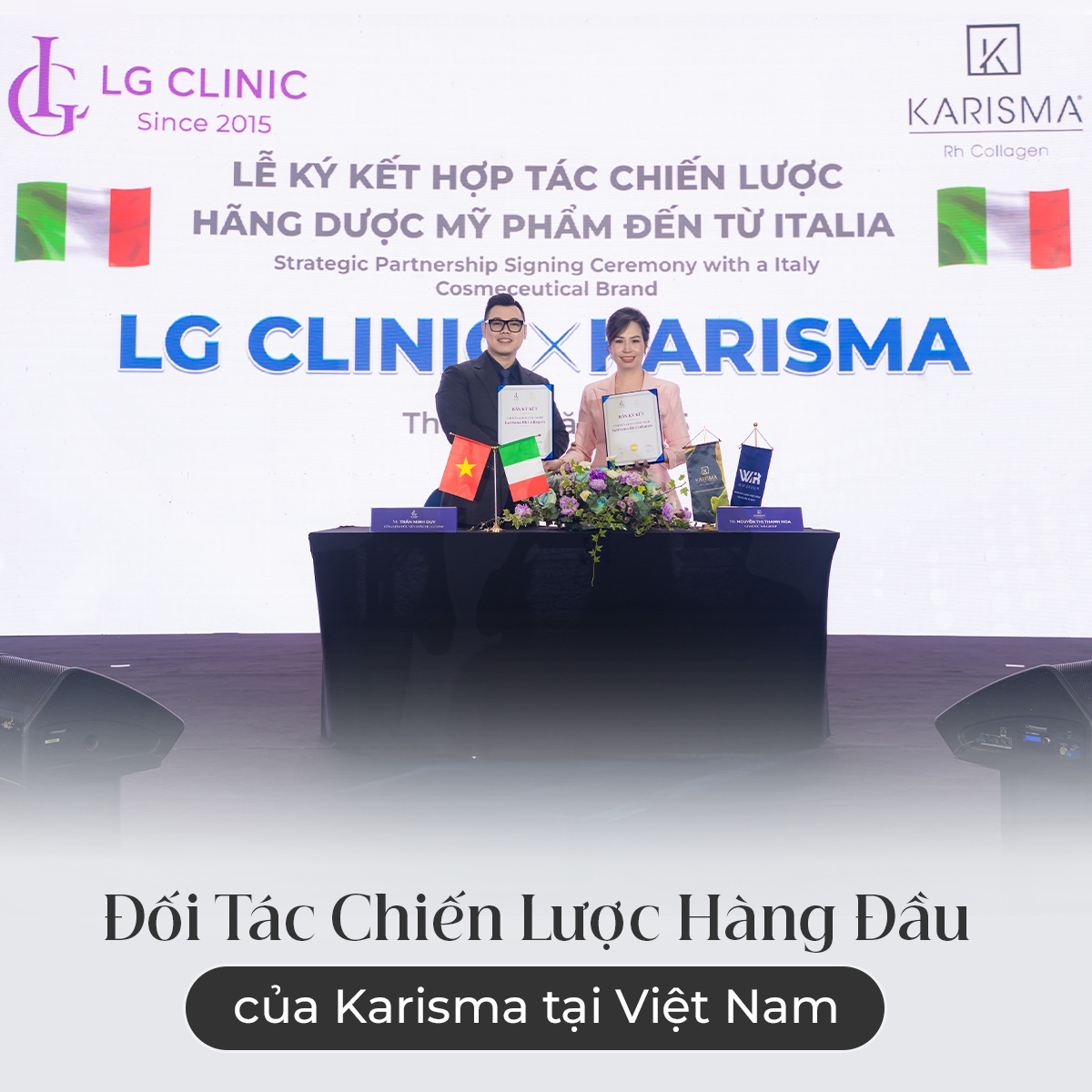 LG Clinic ký kết hợp tác cũng karisma