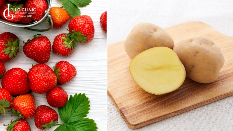 mặt nạ khoai tây trị thâm mụn