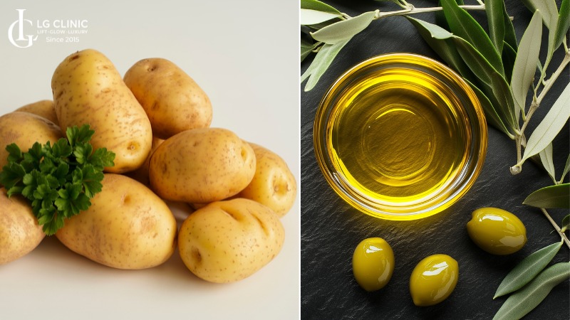 mặt nạ khoai tây trị thâm mụn
