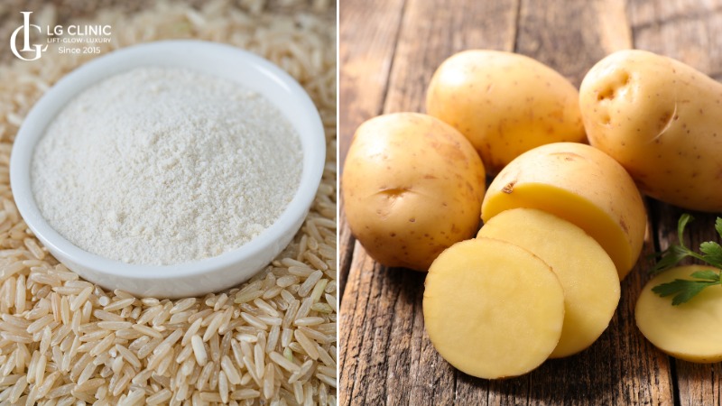 mặt nạ khoai tây trị thâm mụn