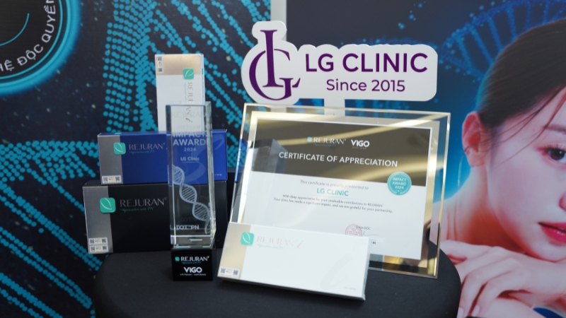 Giải thưởng Rejuran Vietnam Impact Award 2024 của LG Clinic