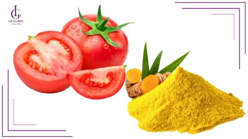 Công thức làm mờ thâm mụn hiệu quả với cà chua và nghệ