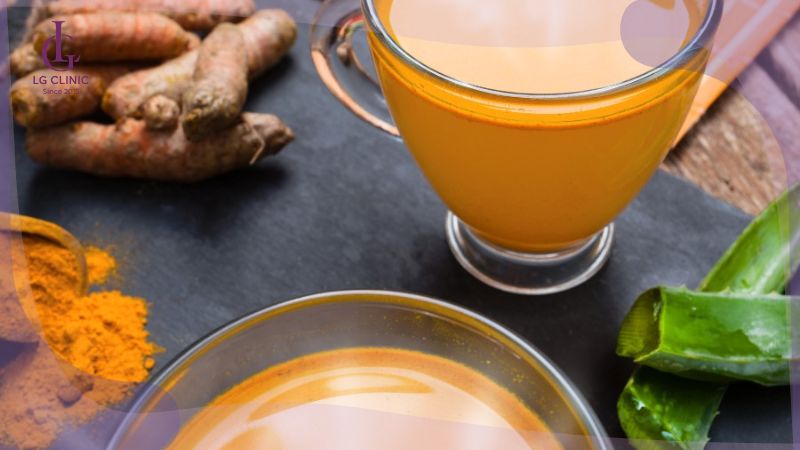 cách làm nha đam đắp mặt trắng da với nghệ
