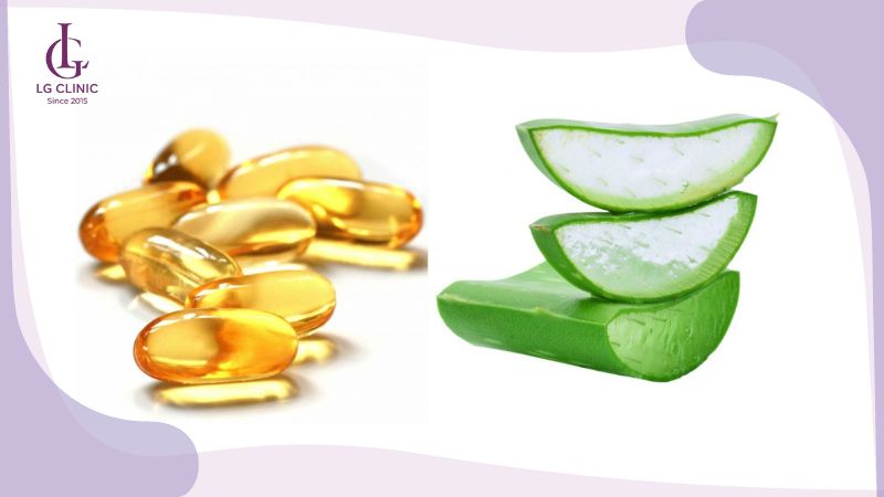 cách làm nha đam đắp mặt trắng da với vitamin E