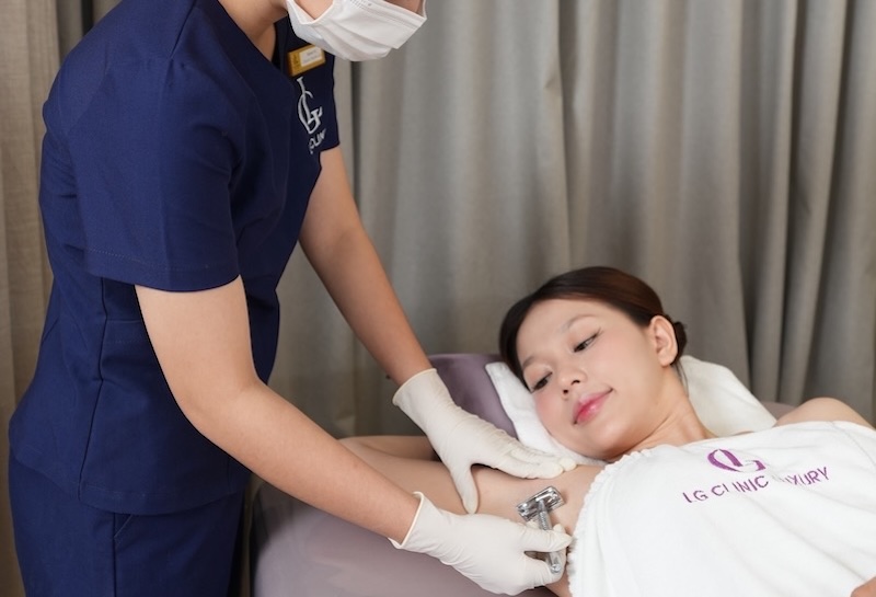 Quy trình triệt lông nách tại Spa