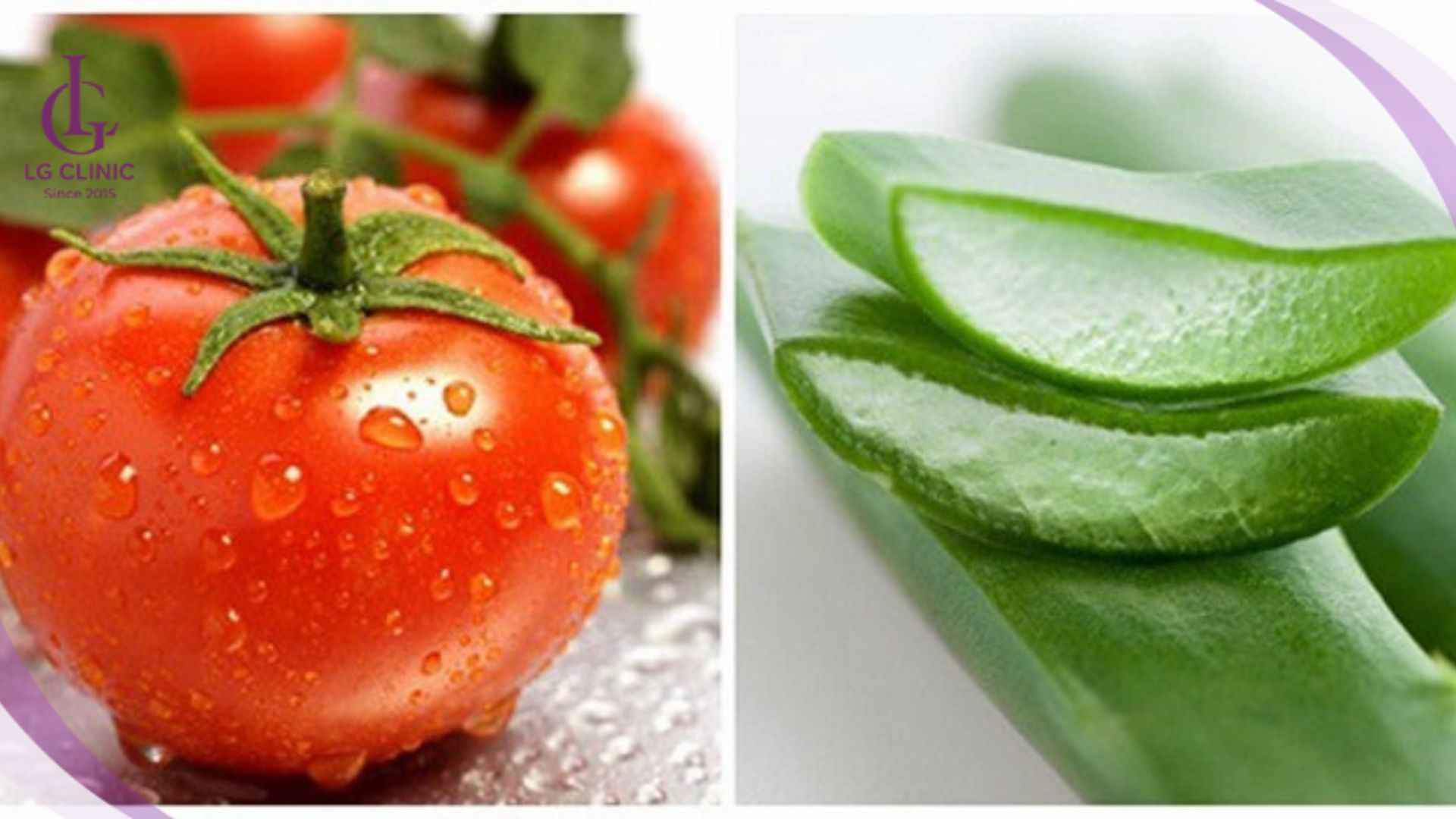 Dưỡng da mềm mịn với công thức cà chua nha đam
