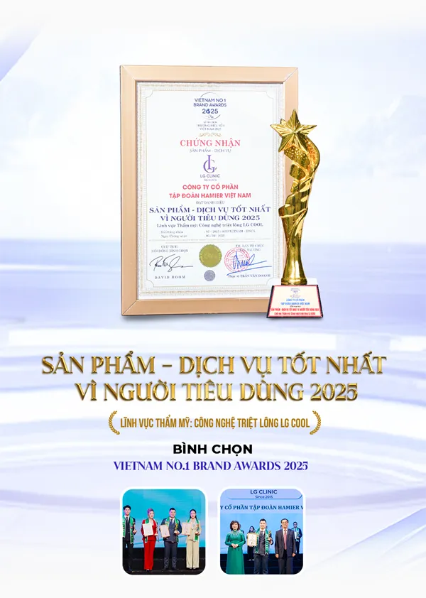 Giải thưởng triệt lông lg cool 2025