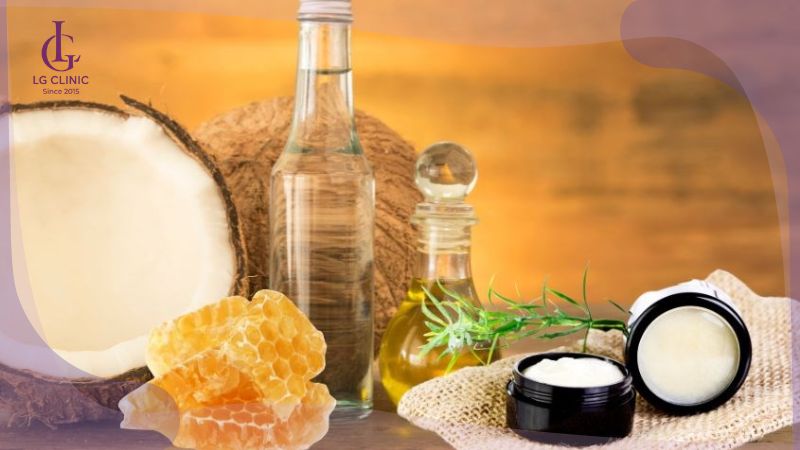 làm trắng da bằng dầu dừa và mật ong