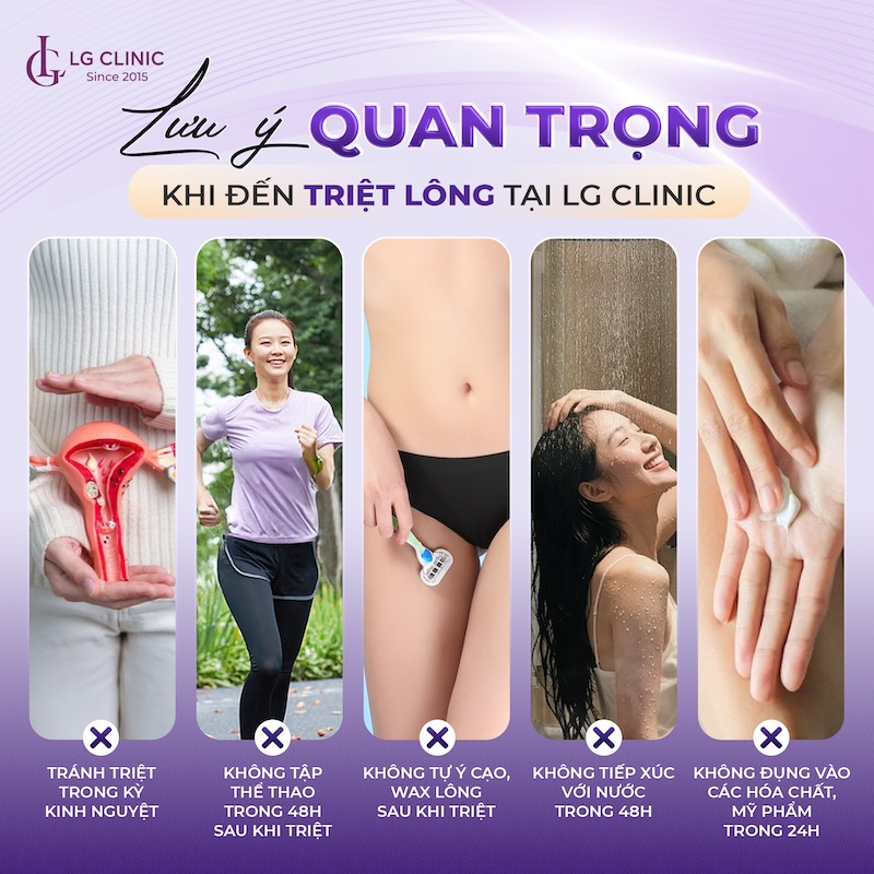 lưu ý khi triệt lông bikini
