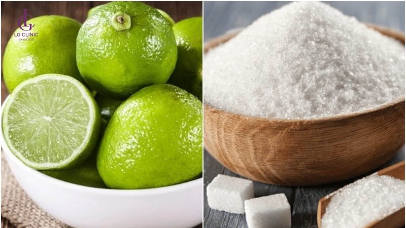 Cách dùng hỗn hợp đường chanh trong mẹo triệt lông dân gian đơn giản, dễ làm.