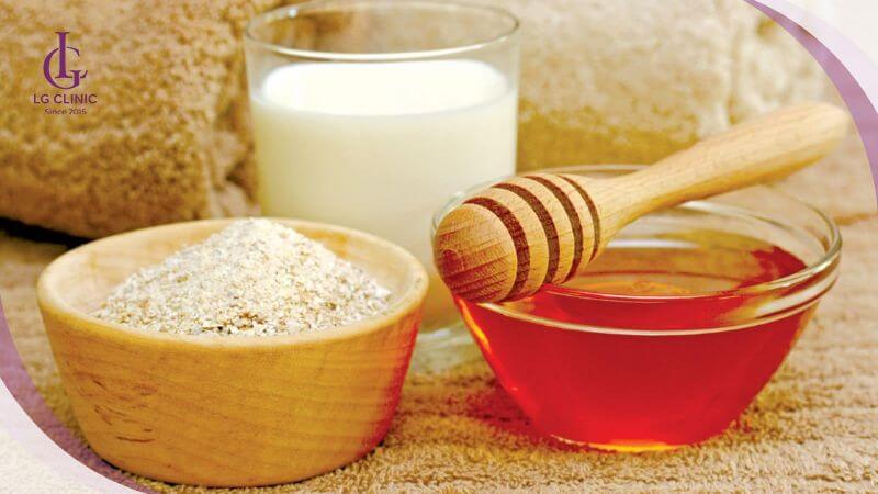 tắm trắng bằng cám gạo và sữa tươi không đường tại nhà