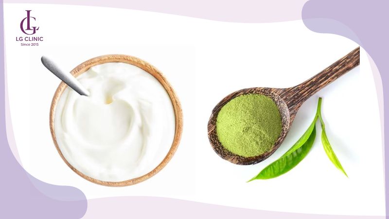 tắm trắng bằng trà xanh và sữa chua