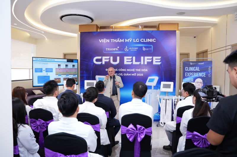 LG Clinic đón chuyên gia từ Biotec Italia đào tạo công nghệ trẻ hóa CFU