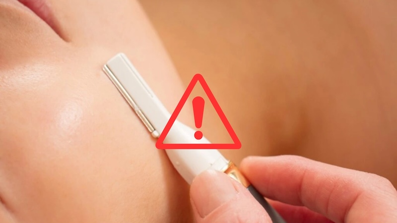 không cạo lông mặt trước