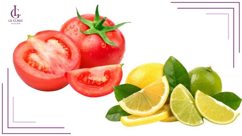 Làm sáng da cấp tốc bằng cà chua kết hợp chanh tươi