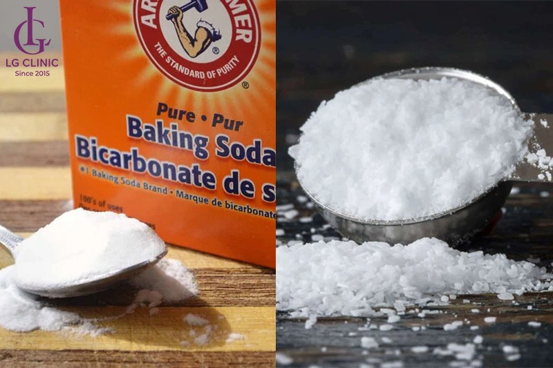Baking soda và muối biển