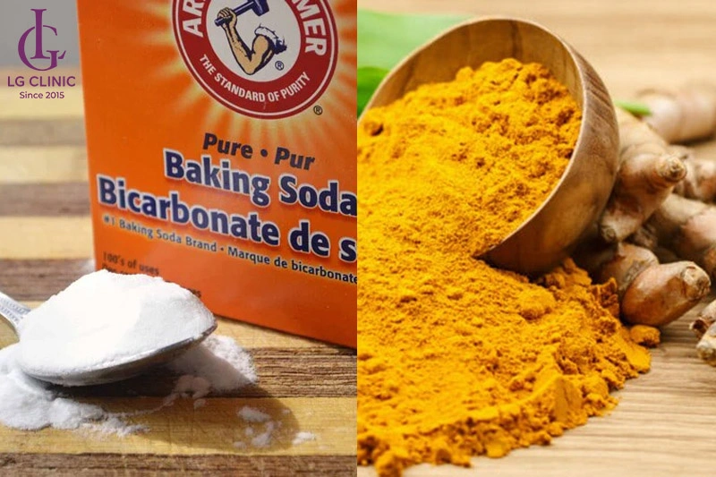 Baking Soda và bột nghệ