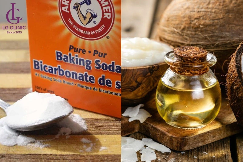 Baking soda và dầu dừa