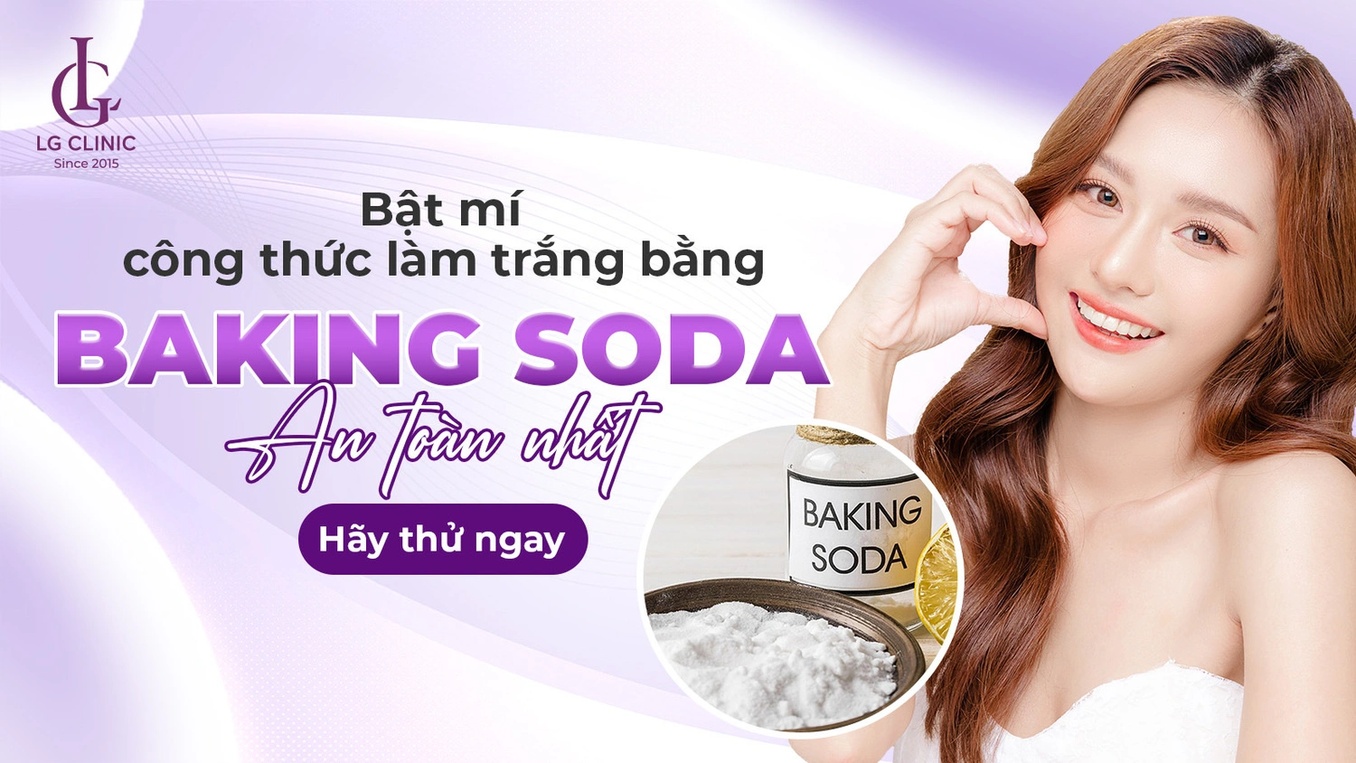 Baking soda làm trắng da toàn thân