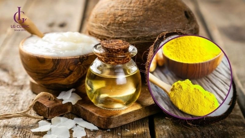 cách dùng bột nghệ và dầu dừa triệt lông nách tuổi dậy thì