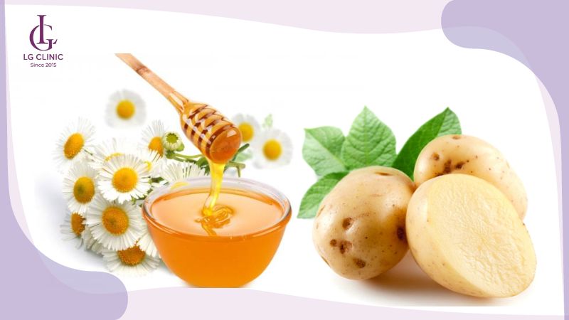 cách làm rụng lông vùng kín tự nhiên bằng khoai tây và mật ong