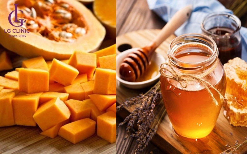 Bí đỏ và mật ong