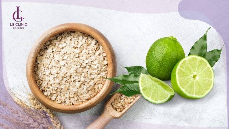 cách tắm trắng bằng bột yến mạch và chanh