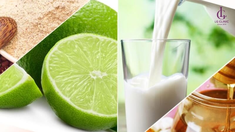 Cách tắm trắng tại nhà bằng bột đậu đỏ, chanh, mật ong và sữa tươi