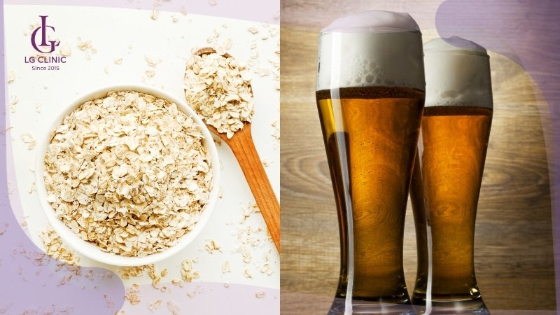 cách tắm trắng toàn thân bằng bột yến mạch và bia