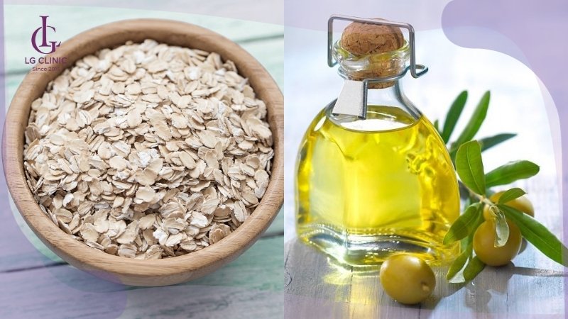 cách tắm trắng toàn thân bằng dầu oliu và bột yến mạch