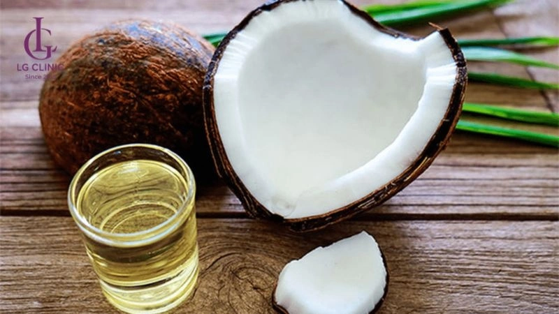 trị thâm bẹn bằng dầu dừa