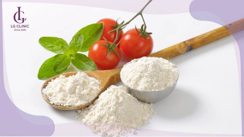 cách triệt lông nách bằng cà chua và bột mì