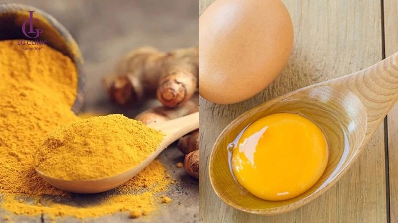 cách triệt lông nách bằng trứng gà và bột nghệ