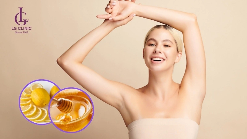 cách triệt lông nách tại nhà bằng chanh và mật ong