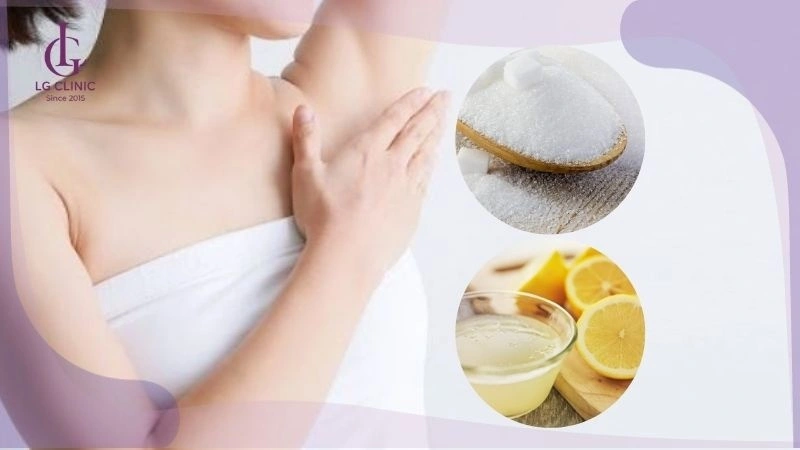 cách triệt lông nách tại nhà bằng đường và nước cốt chanh