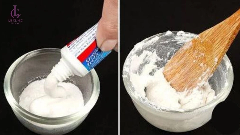 cách triệt lông nách vĩnh viễn bằng kem đánh răng với baking soda