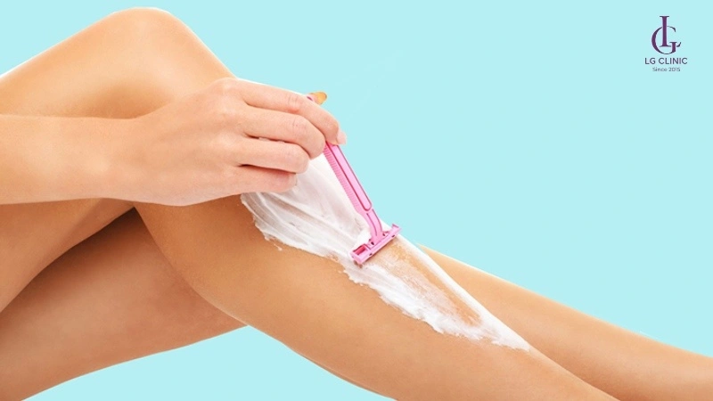 cạo lông trước khi triệt lông