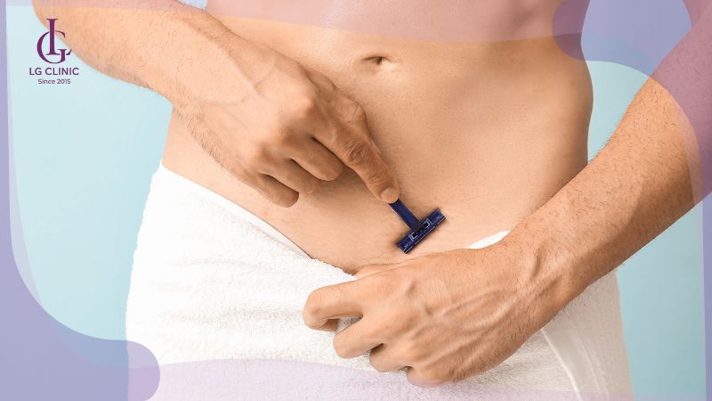 cạo lông vùng kín bị ngứa do cạo ngược chiều lông mọc