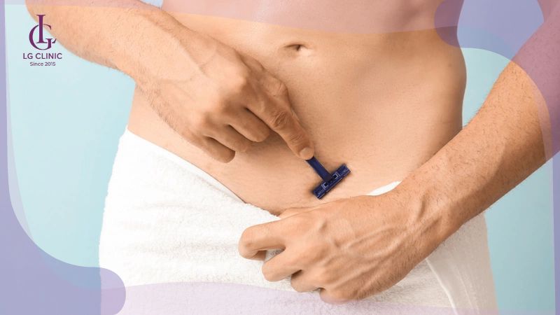 cạo lông vùng kín nam có ảnh hưởng gì không