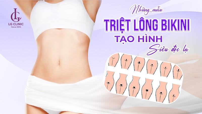 triệt lông bikini tạo hình