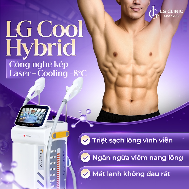 công nghệ triệt lông LG cool tại LG Clinic